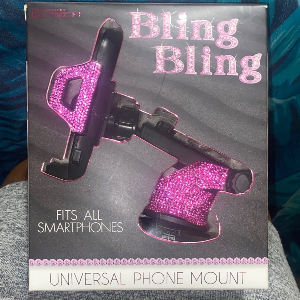 Bling Bling Universal Phone Mount - Pink